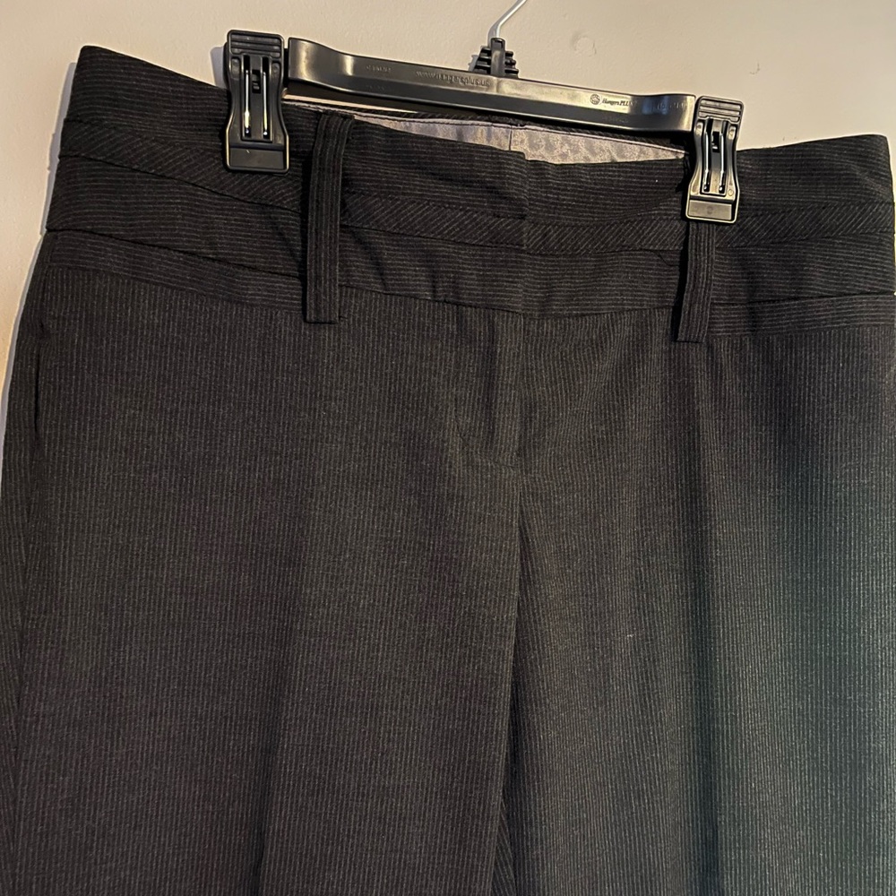 Simply Y Flare Black Pin Striped Dress Pants size 3/4